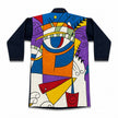 Denim Artwork Long Coat