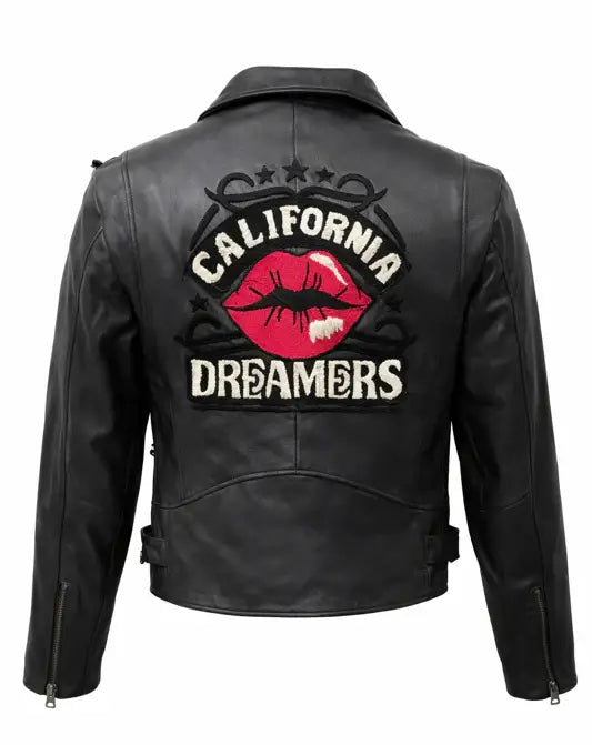 DREAMERS BIKER LEATHER JACKET MEN