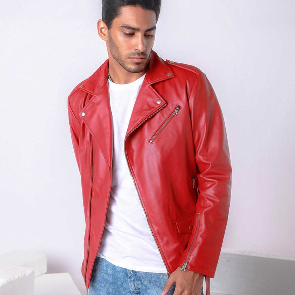 BRANDY ALEXANDER LEATHER BIKER JACKET