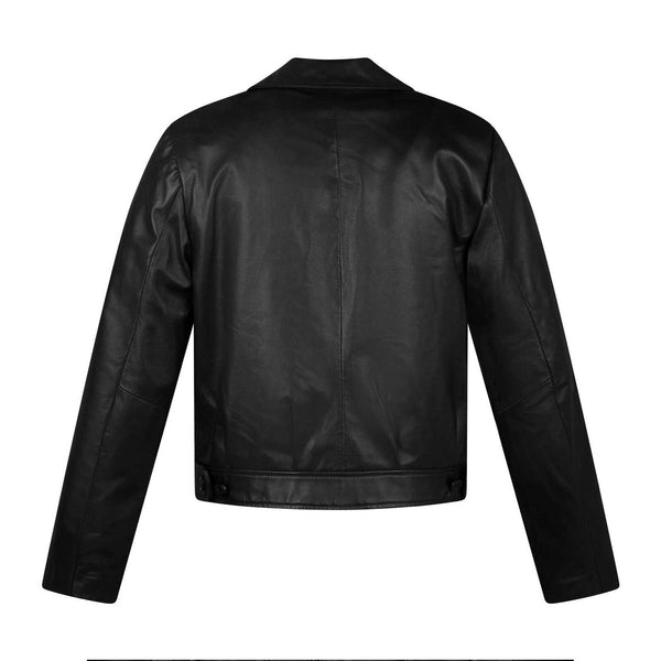 ENTICER BLACK UNIFORM LEATHER JACKET