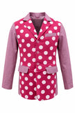 Arkas Pink Cotton and Leather Blazer
