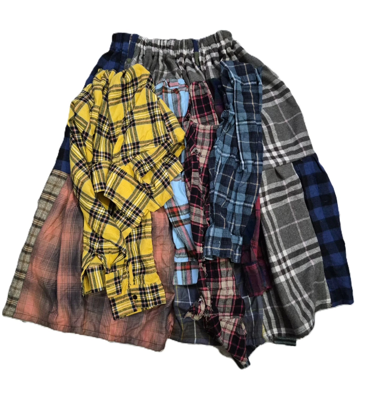 Deconstructed Flannel Skirt A