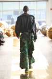 Wearable Ruins Green Shredded Wide Leg Pants B