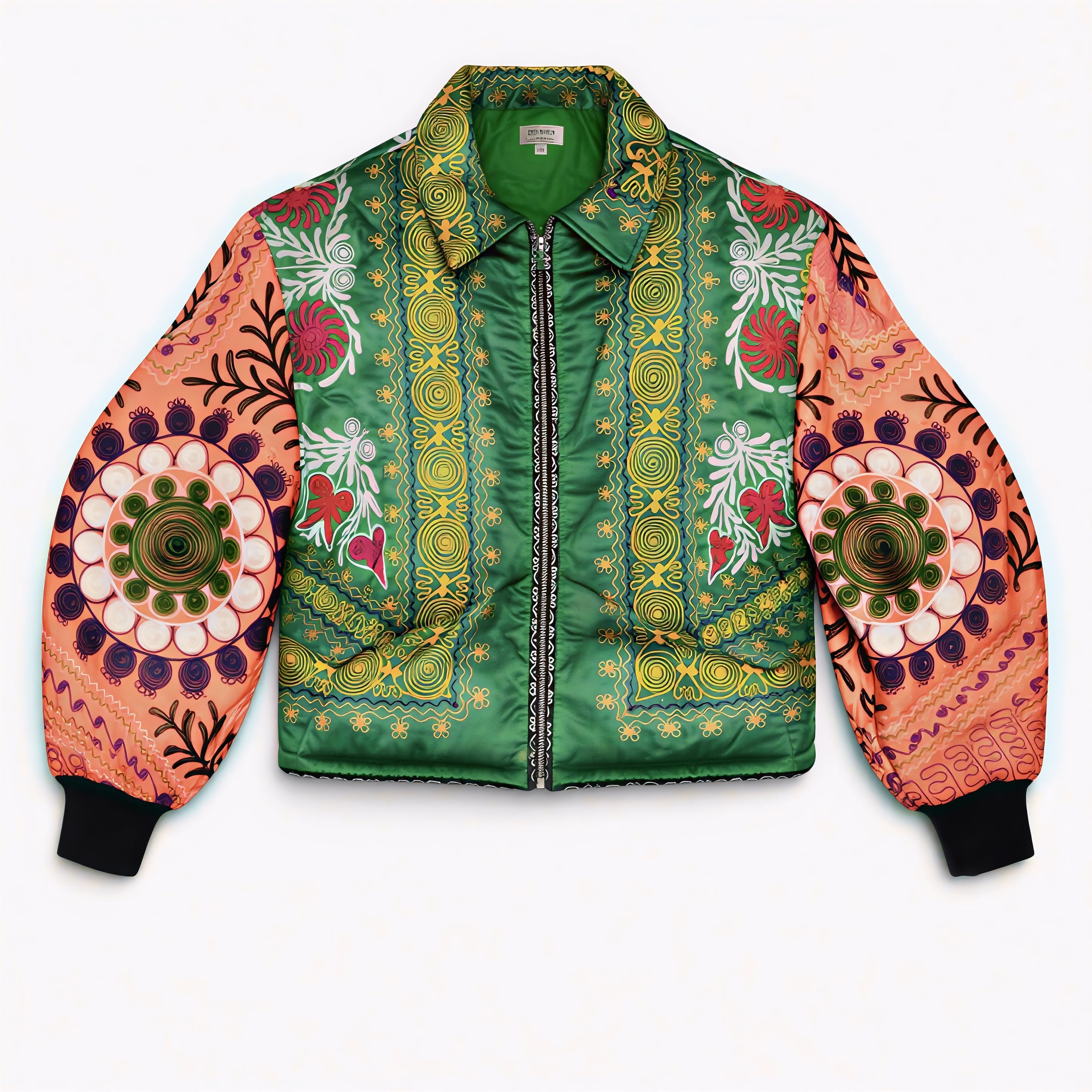 Unknown Tapestries Silk Bomber Jacket Medium D