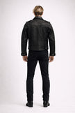 The Sentinel Men Leather Biker Jacket