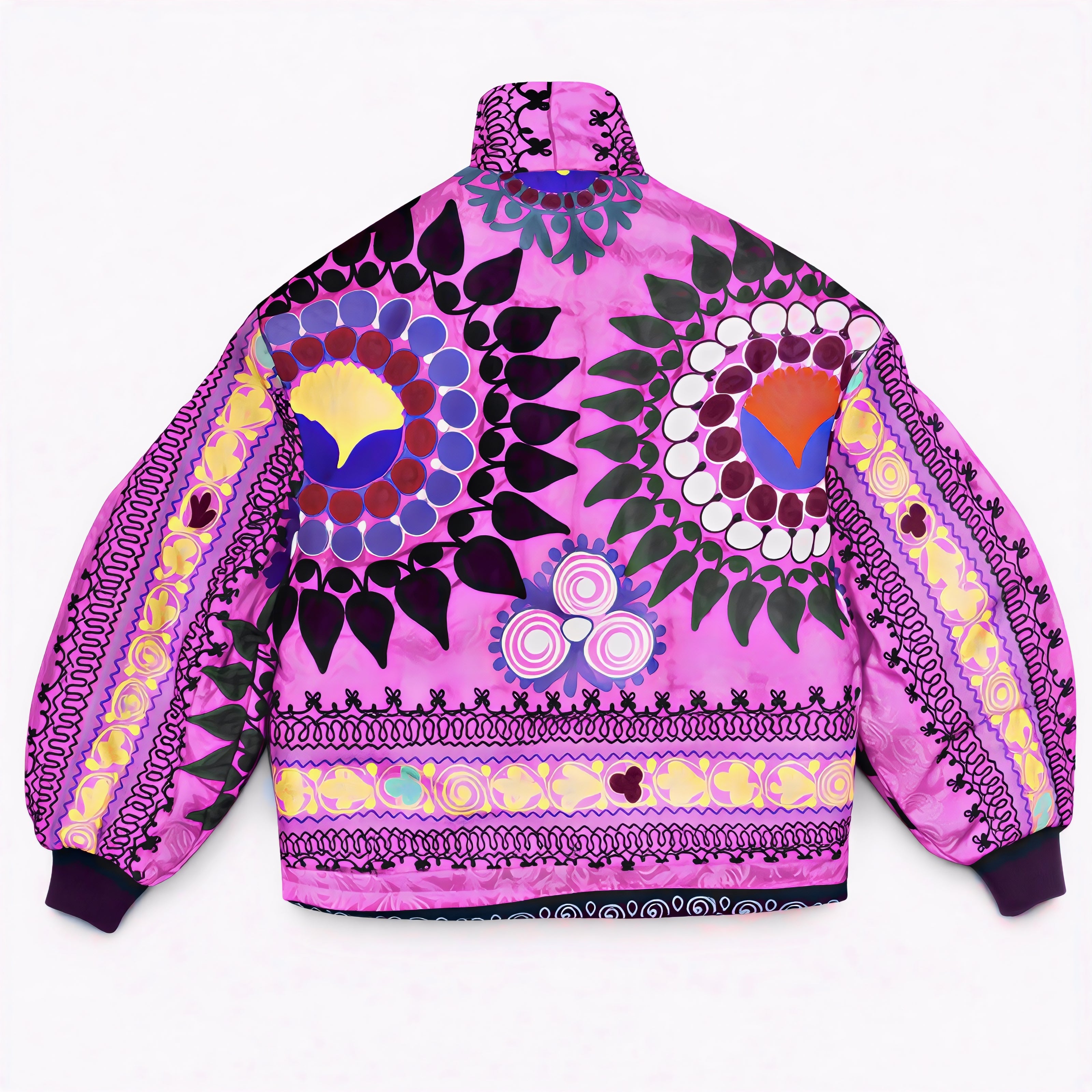 Unknown Tapestries Silk Bomber Jacket Medium C