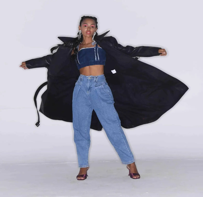 REBEL LEATHER TRENCH COAT