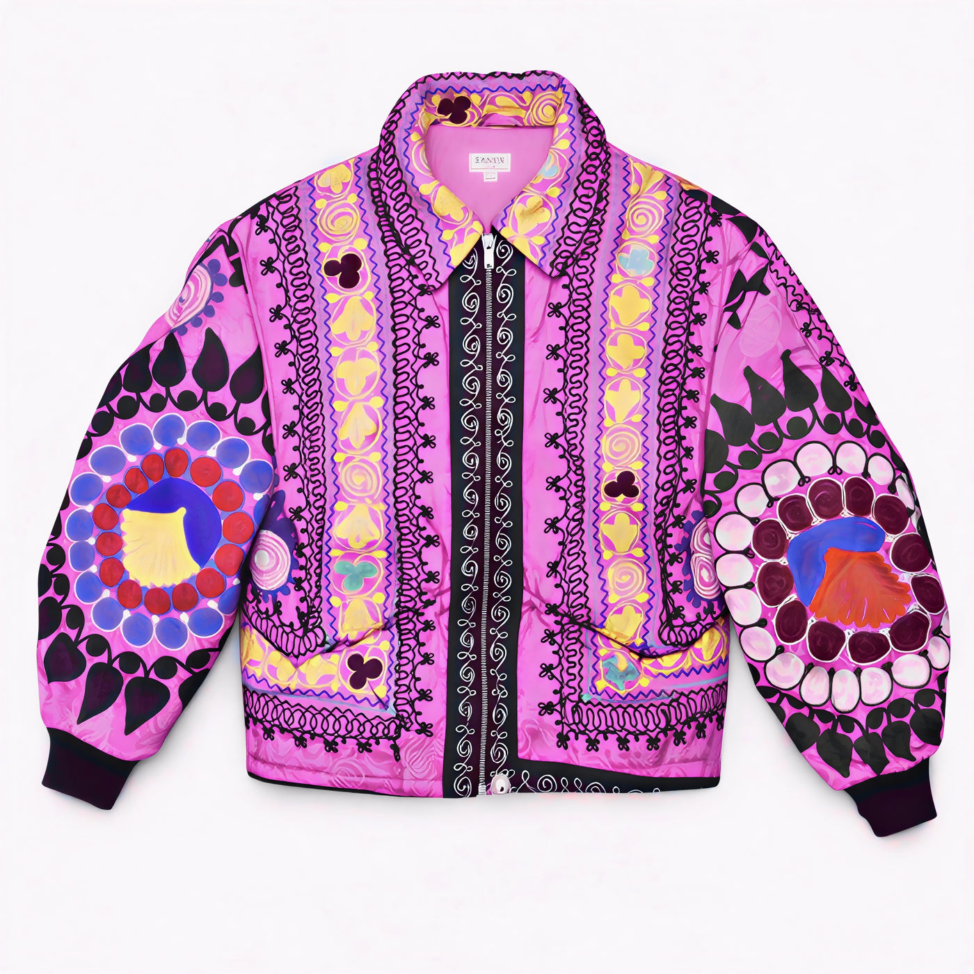 Unknown Tapestries Silk Bomber Jacket Medium C