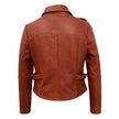 Brick Men Striped Motto Leather Jacket
