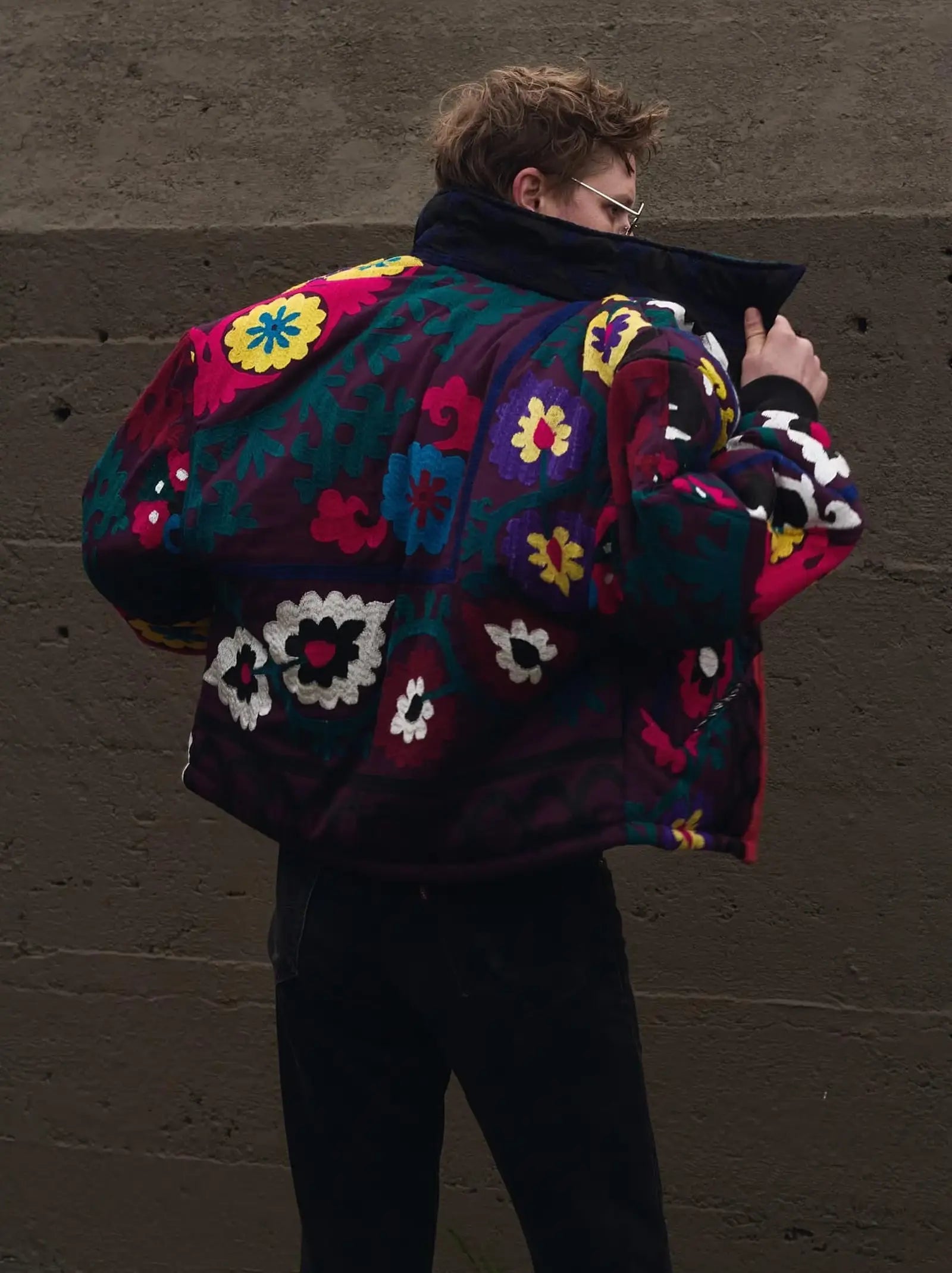 Unknown Tapestries Cotton blend Bomber Jacket Medium