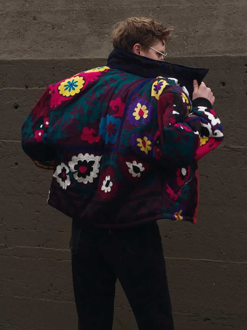 Unknown Tapestries Cotton blend Bomber Jacket Medium