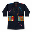 Denim Artwork Long Coat
