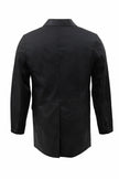 Arkas Black Cotton and Leather Blazer