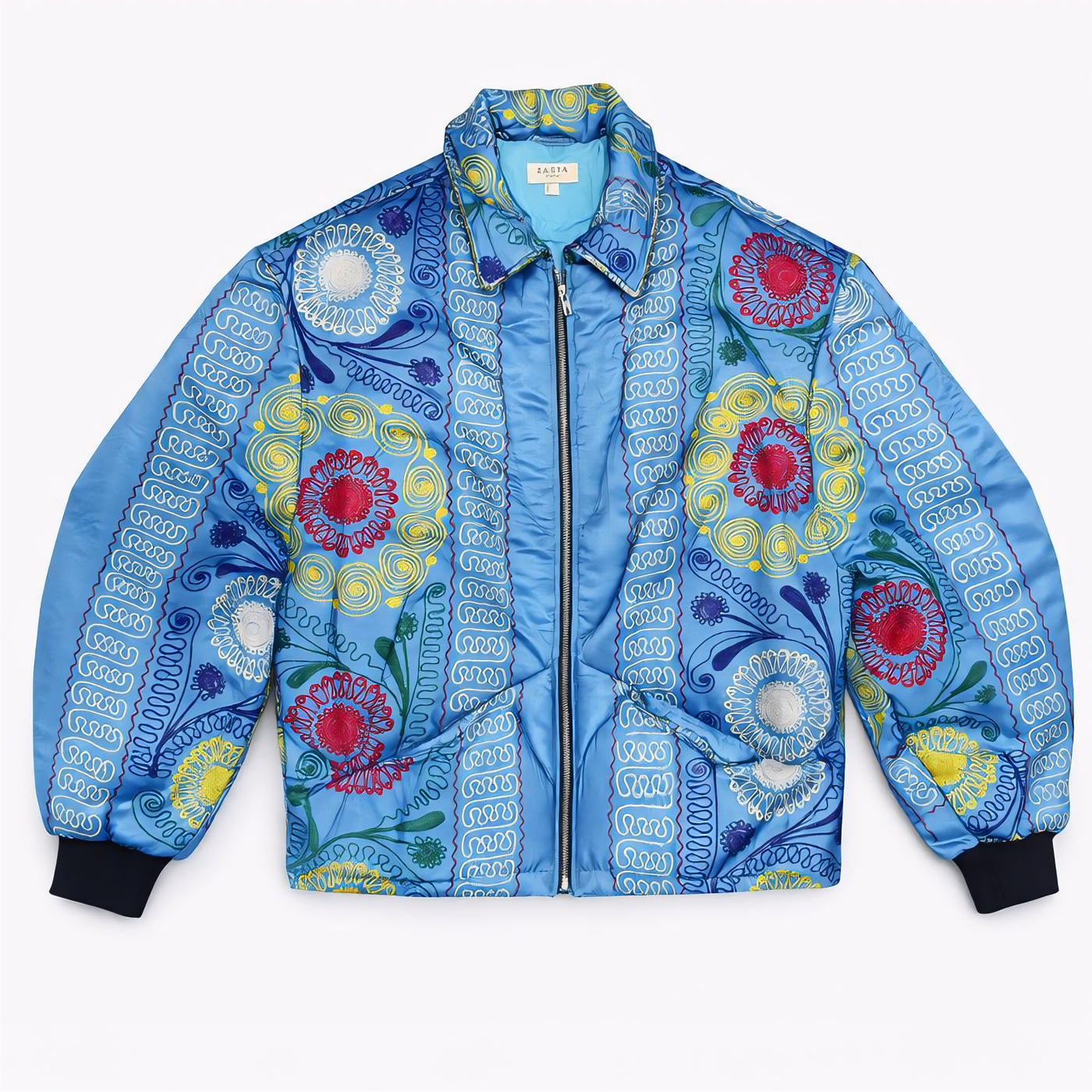 Unknown Tapestries Silk Bomber Jacket large E
