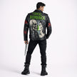 Hand-Painted Men Biker Leather Jacket