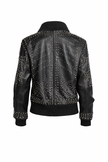 STUDD MUFFIN WOMENS LEATHER JACKET