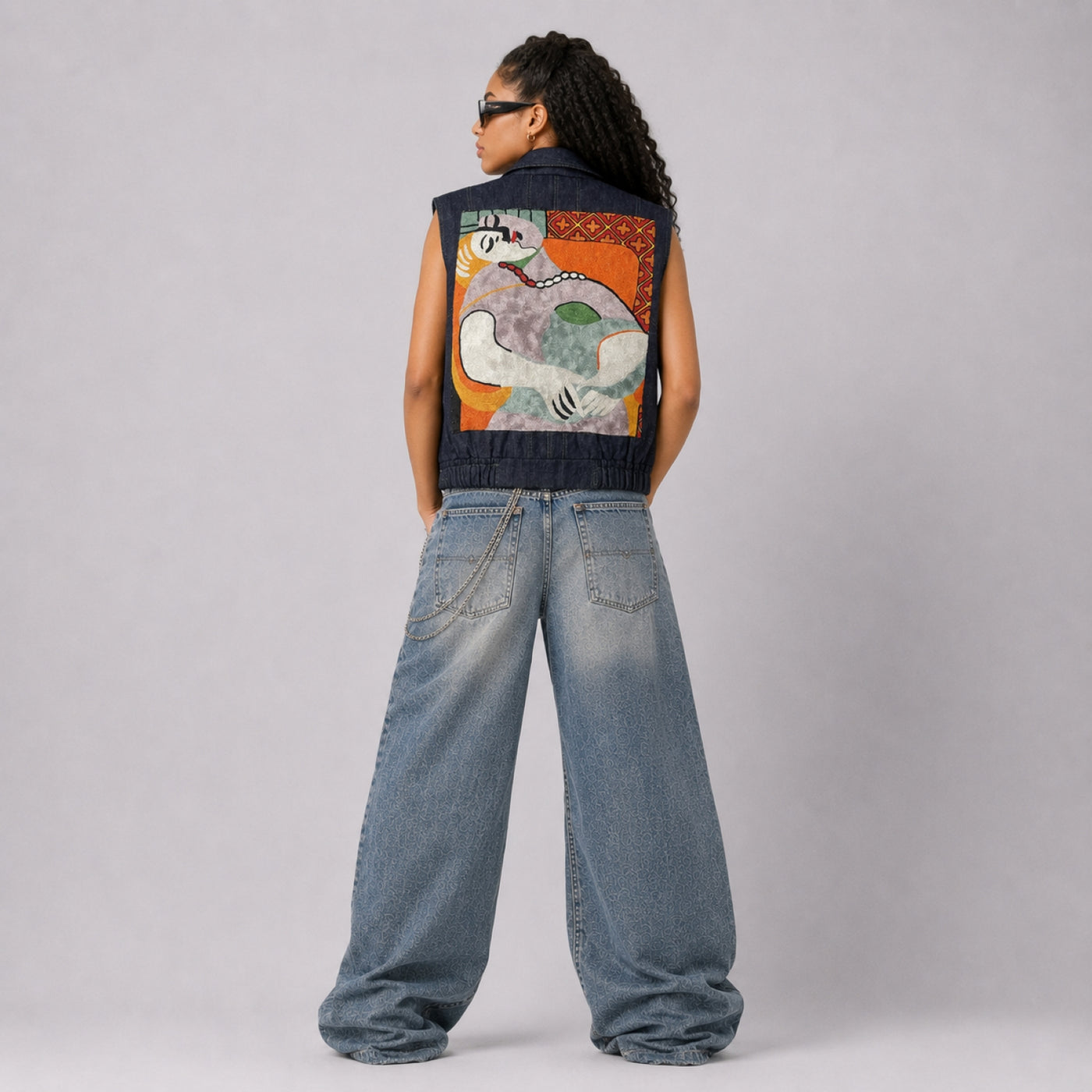 Zasta Creative Denim Sleeveless A