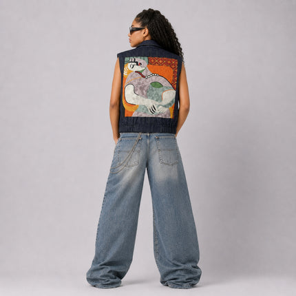 Zasta Creative Denim Sleeveless A