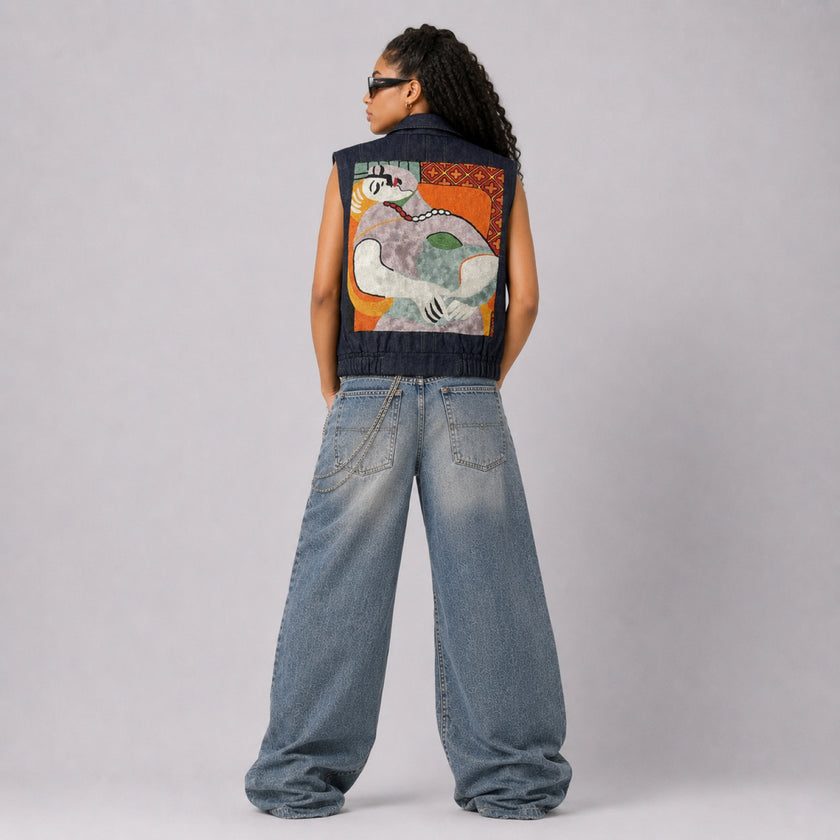 Zasta Creative Denim Sleeveless A