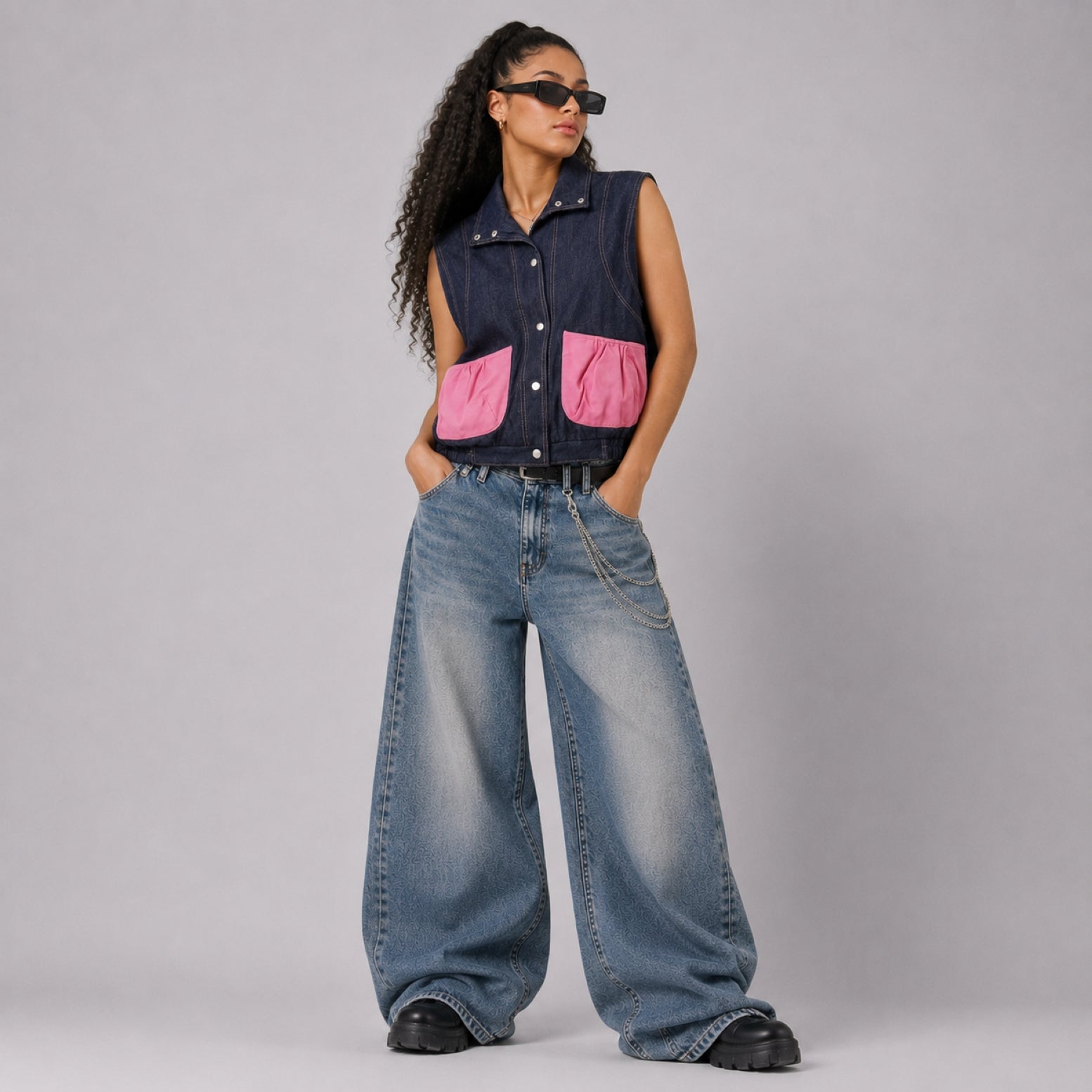 Zasta Creative Denim Sleeveless