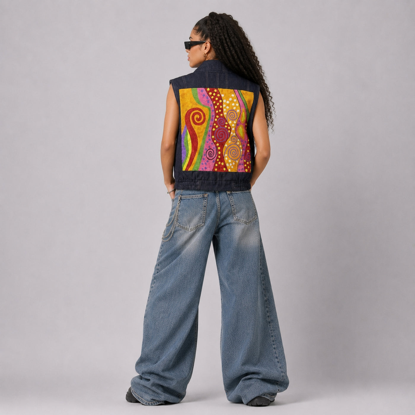 Zasta Creative Denim Sleeveless