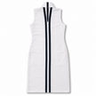 Linen Contrast Trim Maxi Dress