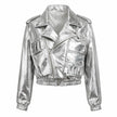 SILVER GALAXY MEN OVERSIZED BOMBER LEATHER JACKET