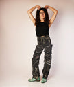 Carbon Clash Studded Denim Jeans