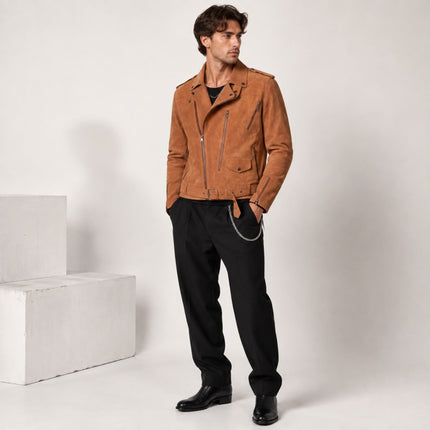 EMPRESS 75 CAMEL SUEDE JACKET