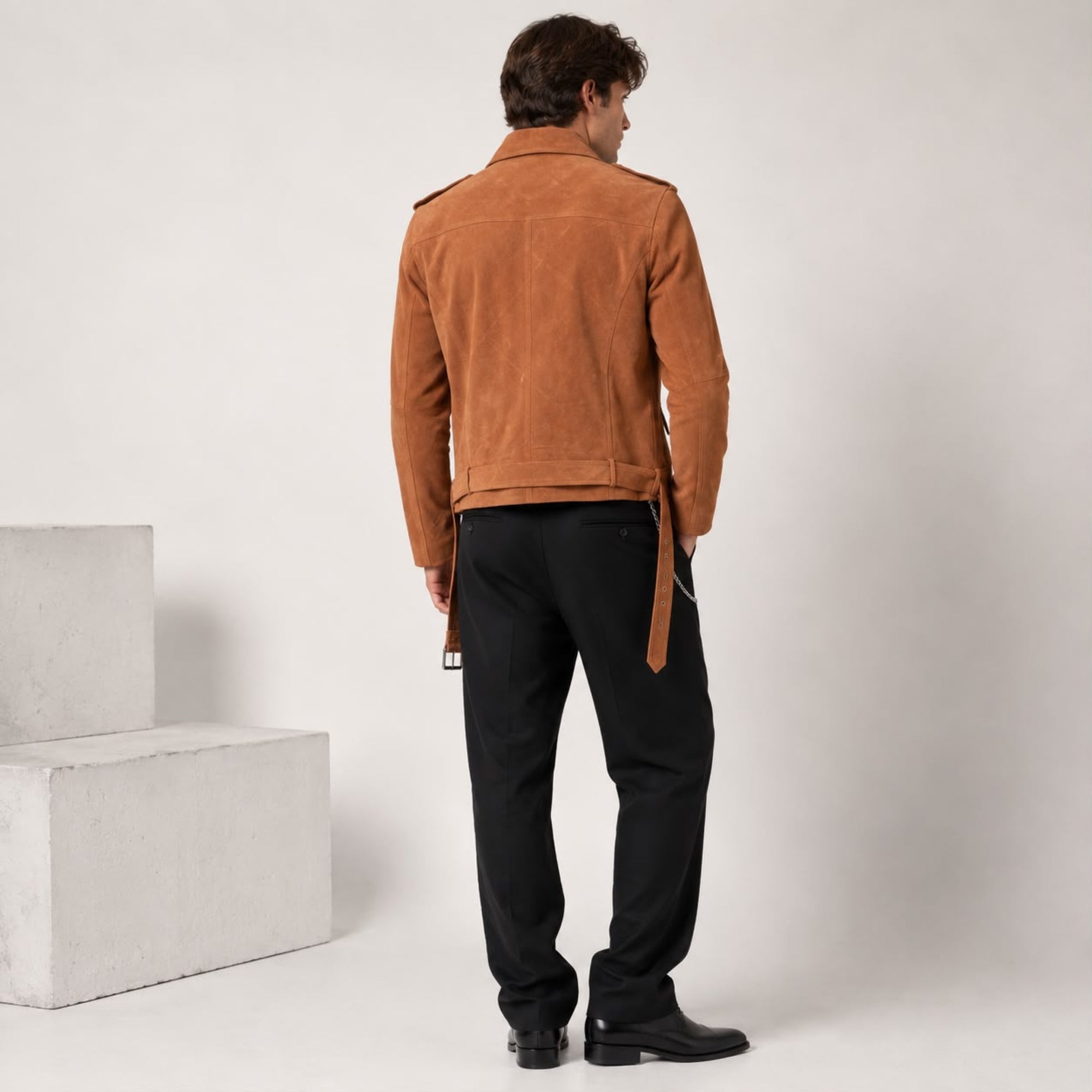 EMPRESS 75 CAMEL SUEDE JACKET