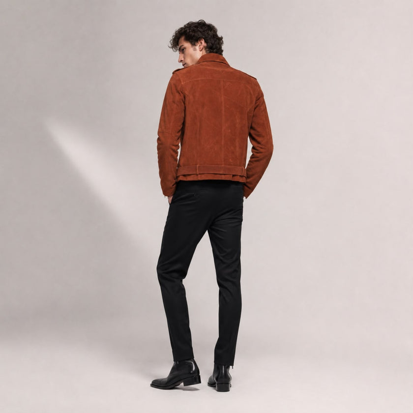 EMPRESS 75 BROWN SUEDE JACKET