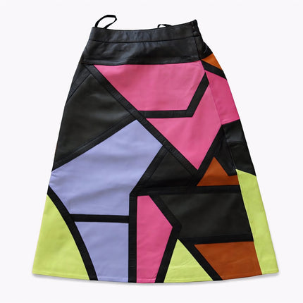 VIRAGO II LEATHER LONG SKIRT