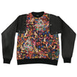 Detachable Leather Cotton Hybrid Sweatshirt