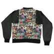 Detachable Leather Cotton Hybrid Sweatshirt A