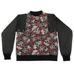 Detachable Leather Cotton Hybrid Sweatshirt B
