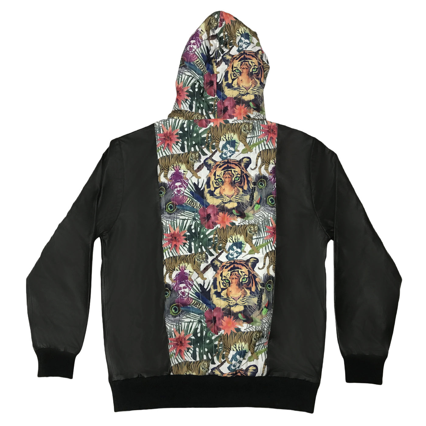 Hoody Cotton & Leather Hybrid Hoodie
