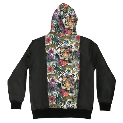 Hoody Cotton & Leather Hybrid Hoodie