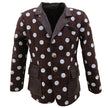 Naron Brown Cotton and Leather Blazer