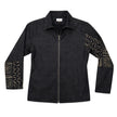 Blended Denim Zipper Jacket