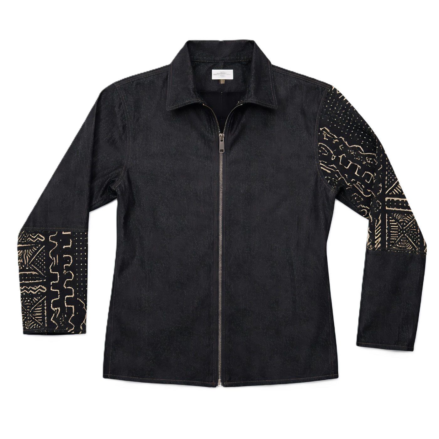 Blended Denim Zipper Jacket