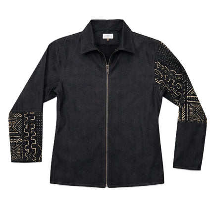 Blended Denim Zipper Jacket