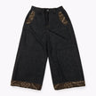Blended Denim Wide Leg Jeans