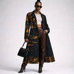 Blended Denim Long Coat