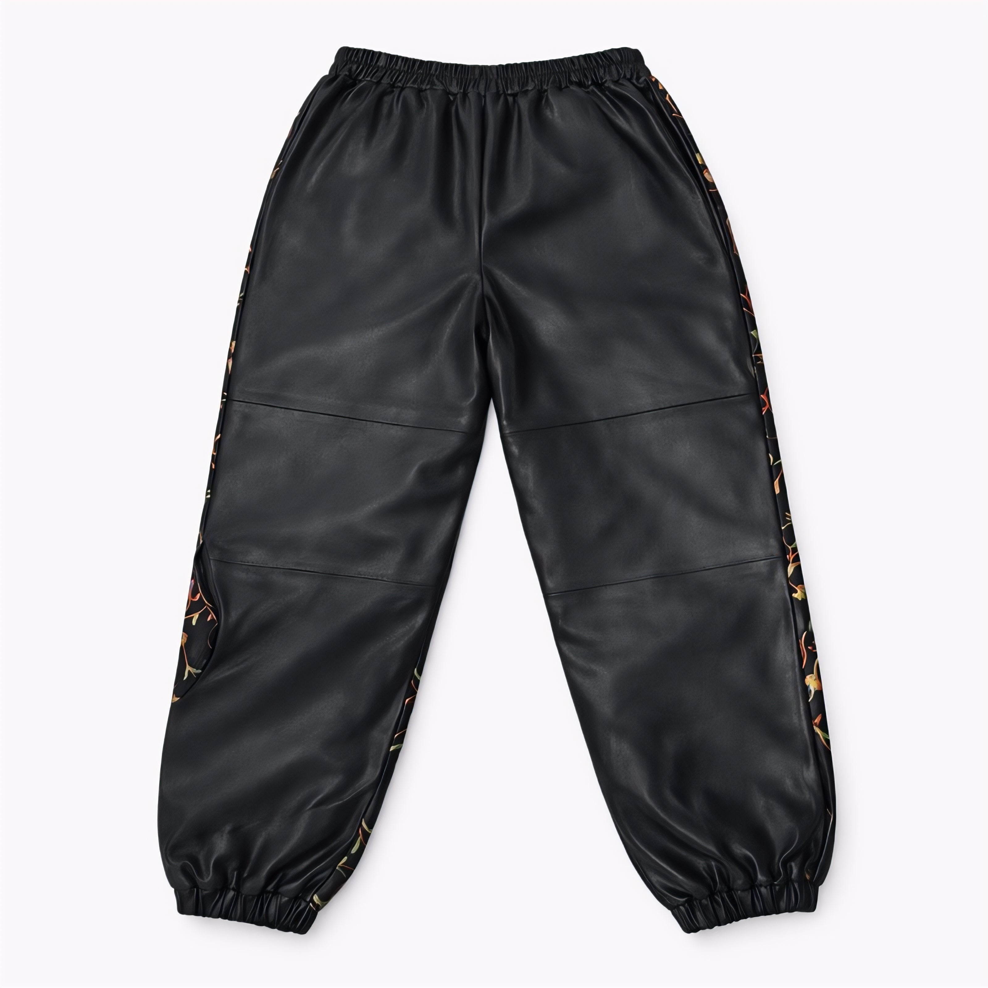 Hand Embroidered Leather Pants