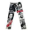 Frayed Fusion Denim Printed Jeans A