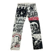 Frayed Fusion Denim Printed Jeans C