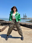 The Rollers Green Bomber Jacket For Women