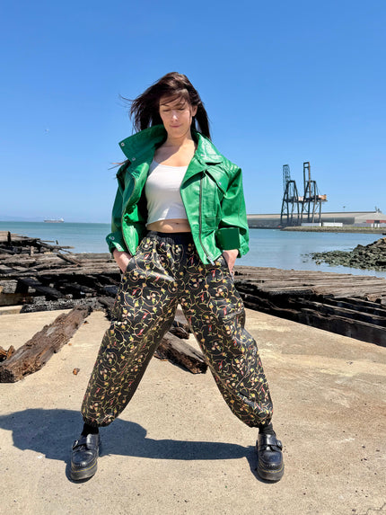 The Rollers Green Bomber Jacket For Women