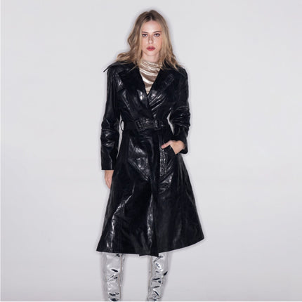 Resurrection Leather Trench Coat