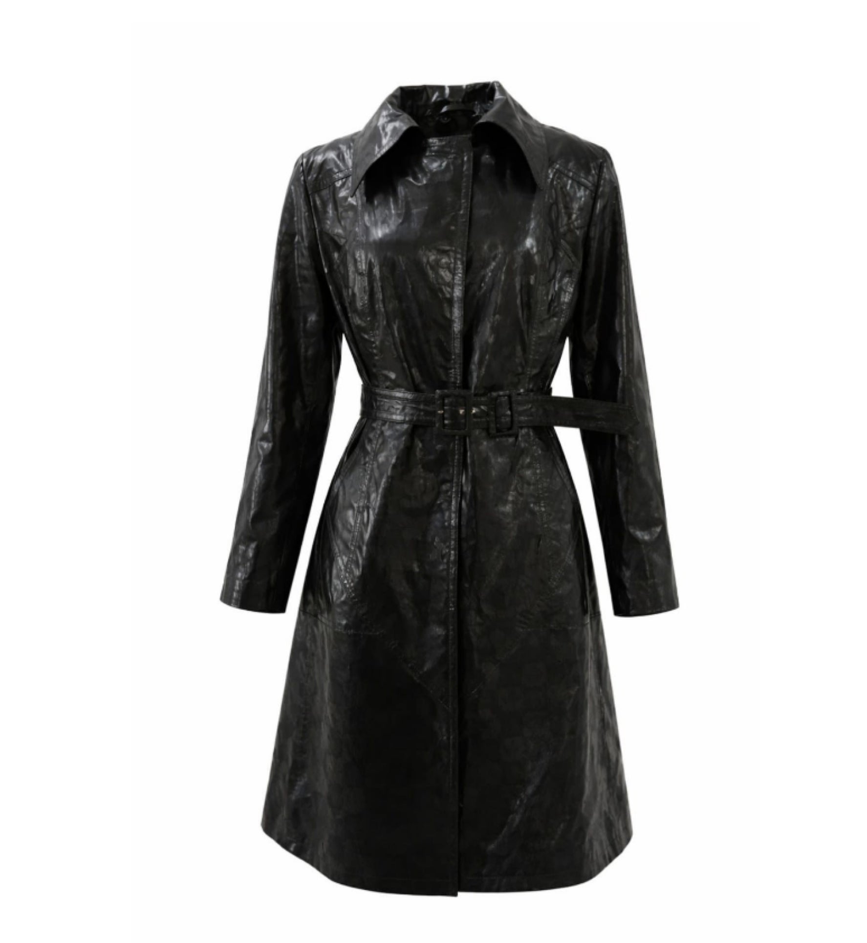 Resurrection Leather Trench Coat